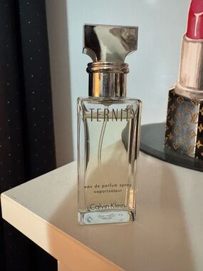 Calvin Klein Eternity Perfume Bottle with Silver Cap